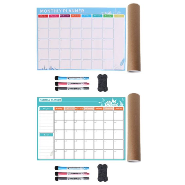 a3-monthly-planner-magnetic-whiteboard-fridge-magnets-drawing-message-board-memo-w91a