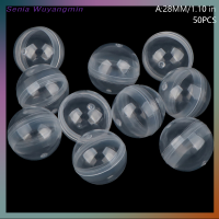 Senia 50PCS CLEAR แคปซูลของเล่นแปลกใจลูกภาชนะเล็กๆทำให้รูปแบบ