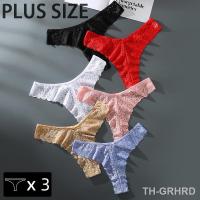 【hot】◑๑  3PCS Panties Size Thongs Low Waist Color Womens Soft Thong Female Underpant