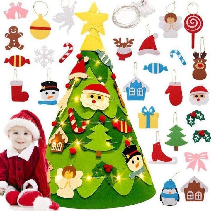 diy-felt-christmas-tree-3d-lighted-felt-christmas-tree-set-for-toddlers-with-handmade-accessories-and-led-string-light-christmas-new-year-decorations-gift-for-party-suppliers-and-children-workable