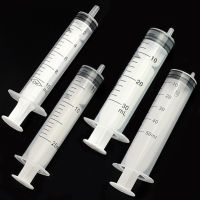 hot【DT】✥☒  8pcs/set (10ml 20ml 30ml 50ml 2pcs) Plastic Reusable Syringe Set Measuring Nutrient Hydroponics Feeder