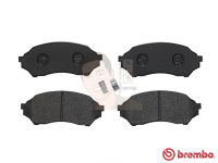 P49 027B ผ้าเบรก F (แท้ BREMBO รุ่น Black) MAZDA โปรทิเจ Protégé 1.6 ปี1998-&amp;gt;/Ford เทยีร่า Laser Tierra 1.6 1998-2004