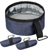 Portable Dog Bowls Travel Foldable Safe Collapsible Pet Cat Water Dish Outdoor Dogs Folding Food Bowl For Small Large Dogs