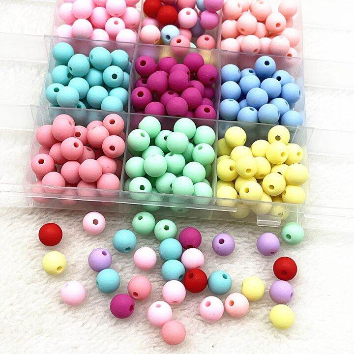 8mm-10mm-round-acrylic-matte-beads-loose-spacer-beads-for-jewelry-making-diy-handmade-bracelets-necklace-accessory-diy-accessories-and-others