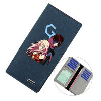 Guilty Crown Men Bifold Wallets Anime Canvas Long Wallet Canvas Student Double Layer Large Capacity Card Holder Boys Girls