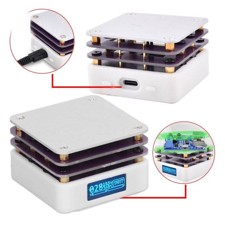 Heating Soldering Plate USB Type C Interface Soldering Hot Plate Time