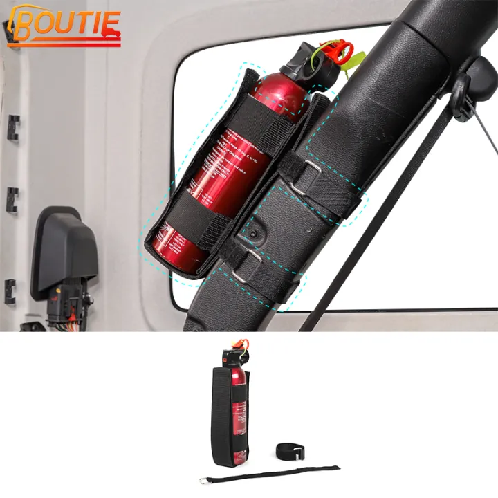 BOUTIE Car Oxford Fire Extinguisher Stand Kit with Anti Roll Rack for ...