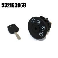 1 Pack Ignition Switch Ignition Key Switch Black with Key 532163968 532175566 for John Deere L120 L130 G110 Ly18 Lawn Mower Tractor