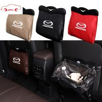 Car LED Leather Storage Bag Storage Garbage Bag Auto Parts Suitable forMazda Cx5 Mazda 3 2 6 5 Cx3 Rx8 Bt50 323 Cx8 Cx30 Rx7 626 Cx7 Nx5 Cx9