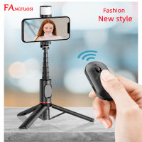 FANGTUOSI 2023ใหม่แบบพกพาไร้สายบลูทูธศัพท์ Selfie Stick ขาตั้งกล้องเติมแสงบลูทูธชัตเตอร์สำหรับ