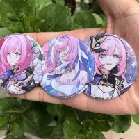 5.8cm Game Honkai Impact 3 Elysia Cosplay Props Badge Pin PVC Brooch Accessories Xmas Gift Fashion Brooches Pins