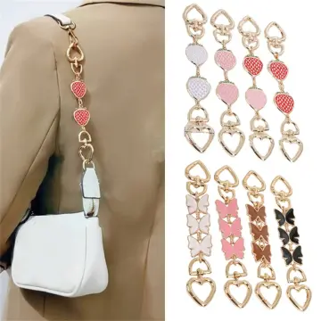 Bag Strap Extender DIY Handbag Purse Chain with Metal Buckles for