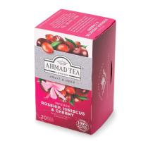 Ahmad Tea  Rosehip &amp; Cherry Infusion ชาเชอร์รี่ผสมผลกุหลาบ 1 กล่องมี 20 ซอง