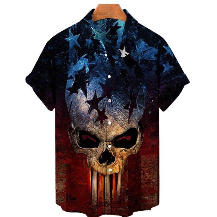 เสื้อยืดพิมพ์ลายกะโหลกสำหรับผู้ชาย3d-เสื้อฮาวายชาย2022เสื้อแฟชั่นแถวเดียว5xl-ปกเสื้อคิวบาสำหรับฤดูร้อน