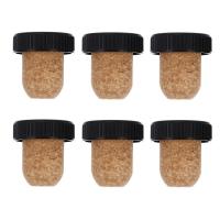 6pcs 19mm Red Wine Cork Bottle Plug Beverage Stopper Sealing Cap Corks Oak Cork Pudding Container Kitchen Bar Tools Bar Wine Tools