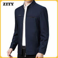 ZITY เสื้อแจ็คเก็ตสีทึบล่าสุดสำหรับผู้ชาย เสื้อแจ็คเก็ต Slim Fit แจ็คเก็ตซิปสำหรับผู้ชาย แจ็คเก็ตฤดูใบไม้ผลิของผู้ชาย เสื้อผ้าของผู้ชาย