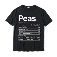 Peas Nutrition Facts Funny Thanksgiving Christmas Food T-Shirt Cheap Casual Tshirts Cotton MenS Tops Tees Casual