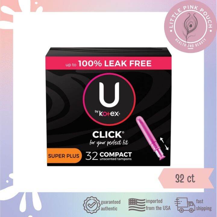 U by Kotex Security Tampons Super Plus Absorbency Unscented 32 Count
