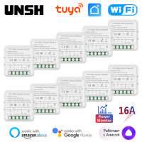 16A Tuya WiFi สมาร์ทสวิทช์วัดแสง2-Way สวิทช์ควบคุม Mini Smart Breaker Smart Life Control ผ่าน Alexa Home Alice