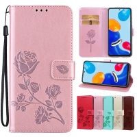 【Enjoy electronic】 Luxury Rose PU Leather Flip Cover for Xiaomi Redmi 10C 10A 10 9C 9A 9 8 Redmi Note 11 10 9 8 Card Pocket Wallet Phone Case