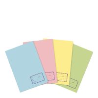 คิวบิซ สมุดปกการ์ดสี 55 แกรม 30 แผ่น แพ็ค 12 เล่ม - Q-BIZ Exercise Book Colorcard 55G 30 Sheet 12Pcs/Pack