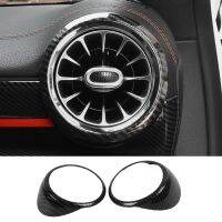 ㍿✗▽ Car Sticker Dashboard Side Air conditioning Air Vent Outlet Ring Cover Trim Frame For Mercedes Benz A Class W177 A180 A200 2019