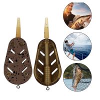 4PCS Carp Fishing Feeder Tool Bait Holder Lead Pendant Bait Cage Basket Bait Rack Tool Fishing Tackle