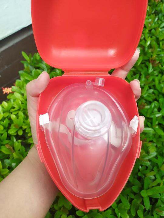 Pocket cpr resuscitation face mask with valve with durable case lazada ph