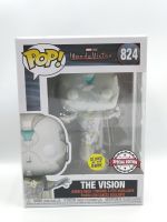 Funko Pop Marvel WandaVision - The Vision [เรืองแสง] #824 (กล่องมีตำหนินิดหน่อย)