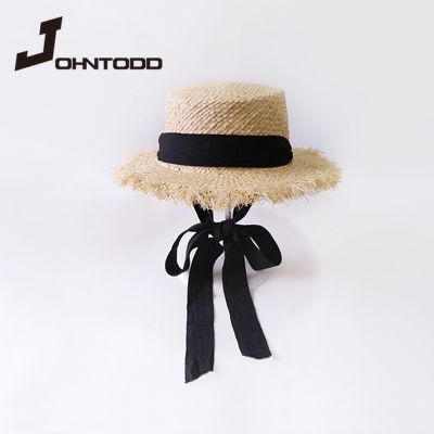【CC】 Wholesale parent-child Panama straw hat ladies wide brim beach sun fashion long