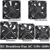 Gdstime EC Brushless Cooling Fan AC 110V 120V 220V 240V Ball Bearing Axial Fan with Srews/Grill 60MM 80MM 90MM 120MM