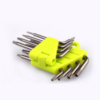 8 in 1 Hexagon Screwdriver Wrench Bit Set T5-T20 Wrench Tool Kit CR-V Star Key Wrench Torx Screwdriver kit with Carrying Holder-pangyh