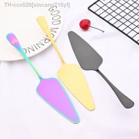 ☄✑℗ 1Pc Tableware Gold Cake Shovel Spatula Baking Pastry Tools Wedding Cake Serve Party Cake Decorating Shovel Restaurant Silverware