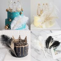 【YF】 Feather Wedding Birthday Dessert Table Decoration Accessories