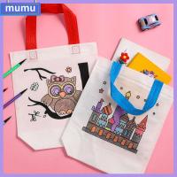 MUMU สร้างสรรค์ ของขวัญปาร์ตี้ ระบายสี วาดกระเป๋าที่เป็นมิตรกับสิ่งแวดล้อม แพคเกจวัสดุ กราฟฟิตี ภาพวาด DIY