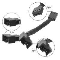 1x4pin สายพ่วงเมนบอร์ด2x4pin Y พัดลมแยกตัวเชื่อมต่อตัวเปลี่ยนสาย VGA อะแดปเตอร์สำหรับคอมพิวเตอร์พอร์ตคูณ