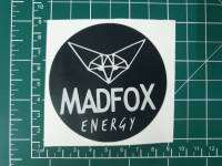 สติ๊กเกอร์ Madfox พื้นดำ งานไดคัท3M สะท้อนแสง ทนแดด ทนฝน ไม่ซีด