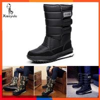 CODtianjia6731 Couple winter warm boots thick platforms waterproof snow boots Mid-Calf Boots