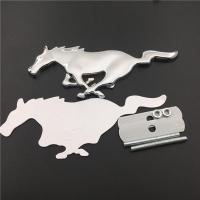 สำหรับ Mustang เงิน 3D รถตัวนูนติดฝากระโปรงท้ายโลหะตราสติกเกอร์ด้านหน้า Grill Emblem สำหรับ Ford ยี่ห้อมัสแตงเรนเจอร์โฟกัสเฟียสต้า Mondeo KUGA EcoSport Taurus หนี Everest Tierra