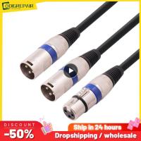 1~5PCS 3Pin XLR Female Jack to Dual 2 Male Plug Y Splitter 30cm Adapter Cable Wire for Amplifier Speaker Headphone Mixer Headphones Accessories