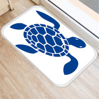 2021Ocean Sailboat Pattern 40*60cm Door Mat Kitchen Entrance Coral Velvet Carpet Doormat Indoor Floor Mats Anti-Slip Rug 48029