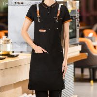 ❐❒ Black Pinafore Custom Made Apron Fashion Waterproof Apron Bib for Man/Women Kitchen Apron for For Grill Restaurant Work Uniform