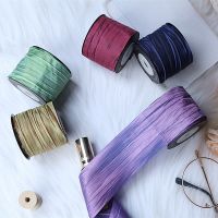 Color Pleated Ribbons for Wedding Party Decoration Bouquet Gifts Packing Ribbon DIY Handmade Material for Bow Clothes 1 Yard Gift Wrapping  Bags