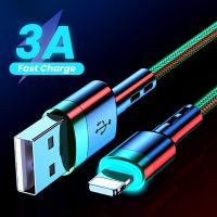 HOT weime428 - / 3A สาย USB สำหรับ iPhone 12 11 13 Pro XS Max Xr X 8 7 6แสงค่าเร็วชาร์จข้อมูลสายโทรศัพท์สำหรับ iPad ลวดสาย1/2เมตร