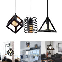 Set of 3 Modern Industrial Lights LED Metal Wire Cage Pendant Ceiling Lamp Chandelier Lighting Fixtures Vintage Hanging Light