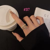 3 Pcs Women Korean Fashion Ring Simple Finger Ring Adjustable Ring Rings Christmas Gift