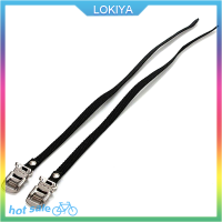 LOKIYA 1PC Pedal STRAPS สายรัดจักรยานฟุตสายรัดจักรยาน, สายคล้องนิ้วเท้า, สีดำ