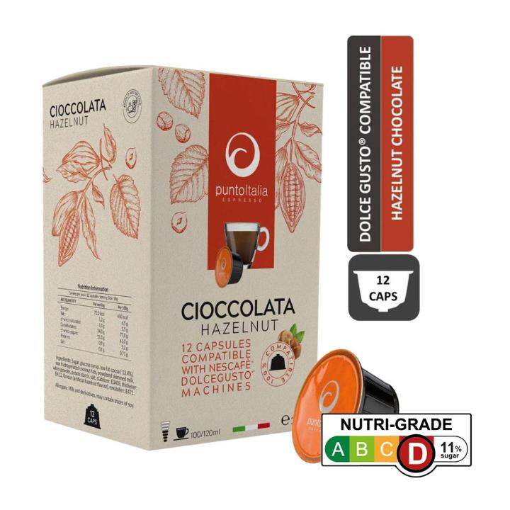 Punto Italia Espresso Cioccolata Hazelnut Dolce Gusto Compatible Choco