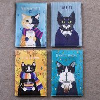 4 Colors Cute Cat Animals Travel Accessories Passport Holder PU Leather Travel Passport Cover Case Card ID Holders 14cm*9.6cm Card Holders