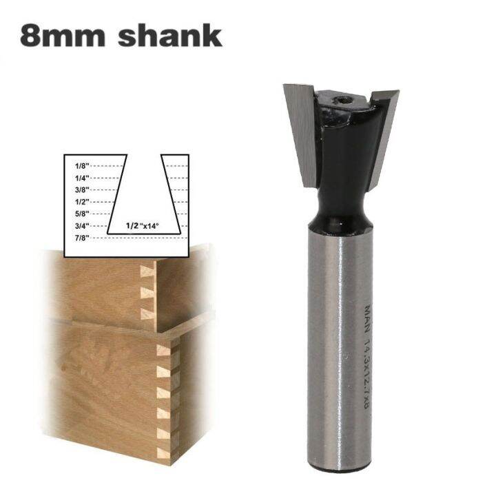 1pc-8mm-shank-dovetail-milling-cutters-บิตเราเตอร์ทังสเตนเกรดอุตสาหกรรมสําหรับเครื่องมืองานไม้แกะสลักไม้